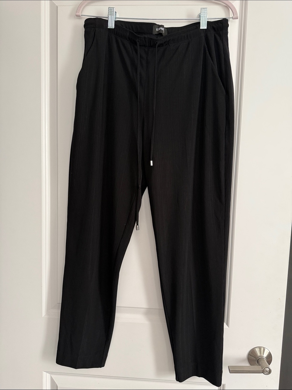 Express Black Women Drawstring Joggers